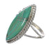Turquoise Southwest Jewelry Genuine Sterling Silver Ring Size 5-1/4 AX88600